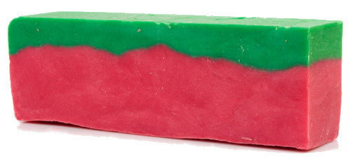 Watermelon Olive Oil Artisan Soap Slice