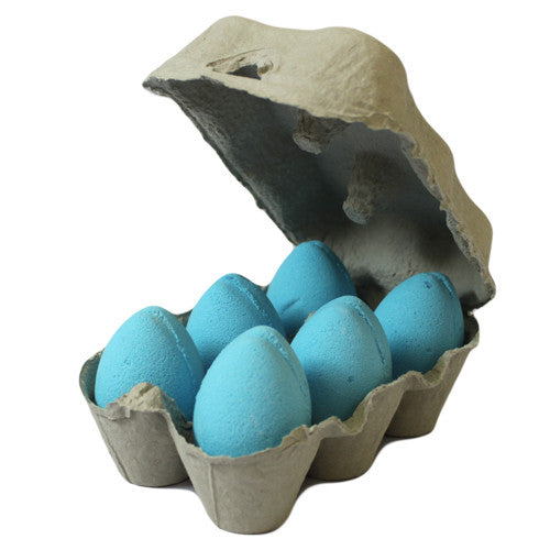 Box of 6 Bath Eggs - Blueberry - Blue (6x 50gm)