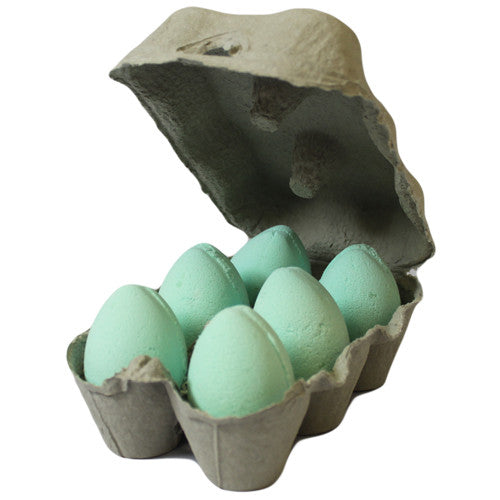 Box of 6 Bath Eggs - Mango- Green (6x 50gm)